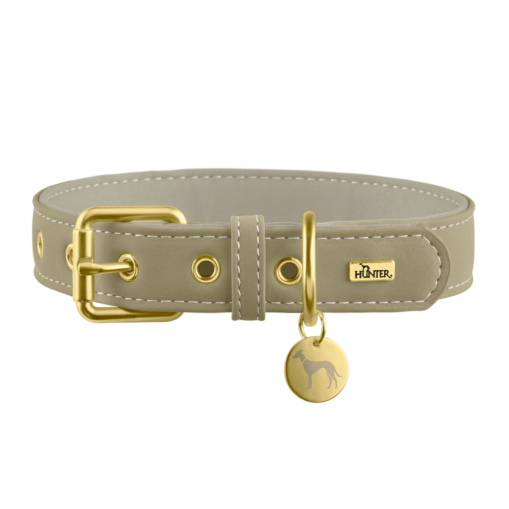 HUNTER CANNES レザー首輪 5-7mm ホワイト・ブラック 首輪 – HUNTER
